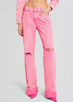 Best Margot Cuffed Boyfriend Jean Night Out