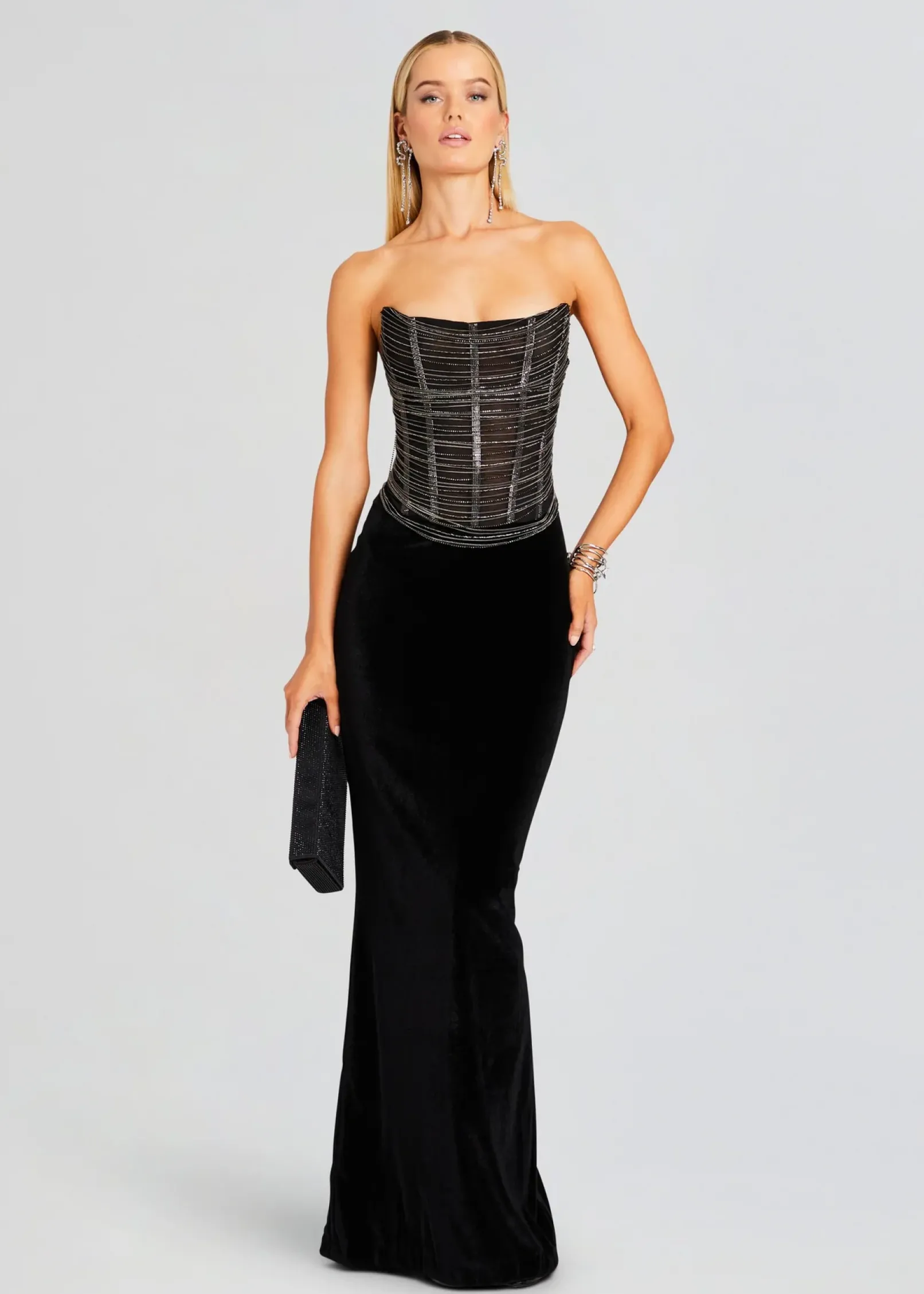 Best Sale Mariah Embellished Dress Maxi