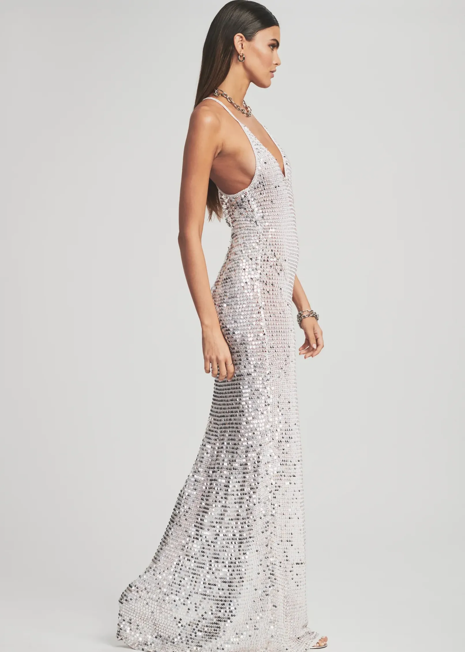Clearance Marie Sequin Crochet Dress Reception Dresses