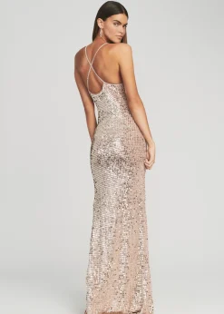 Hot Marie Sequin Crochet Dress Dresses