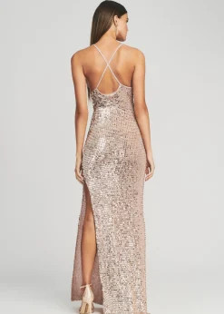 Fashion Marie Sequin Crochet Dress Bridal Party