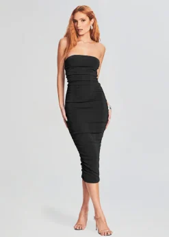 Best Martha Strapless Midi Dress Trending