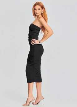 Discount Martha Strapless Midi Dress Business Chic
