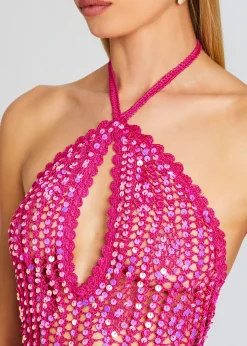 Best Massie Sequin Crochet Dress Gowns