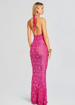 Best Sale Massie Sequin Crochet Dress Subtle Shimmer