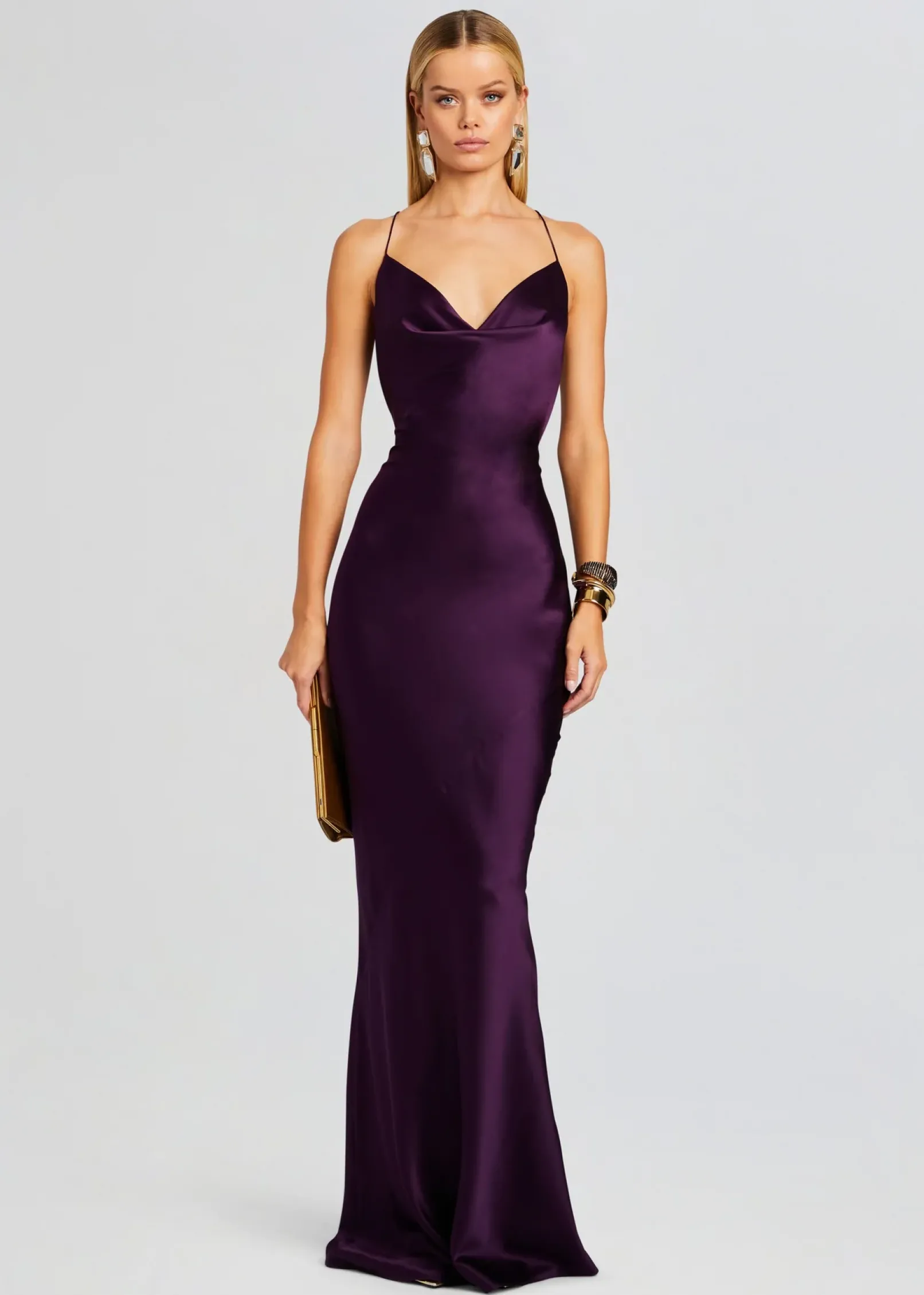 Online Massimo Silk Gown Guest Of
