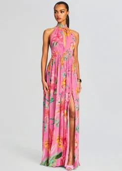 Flash Sale Megan Long Dress Tropical Hues