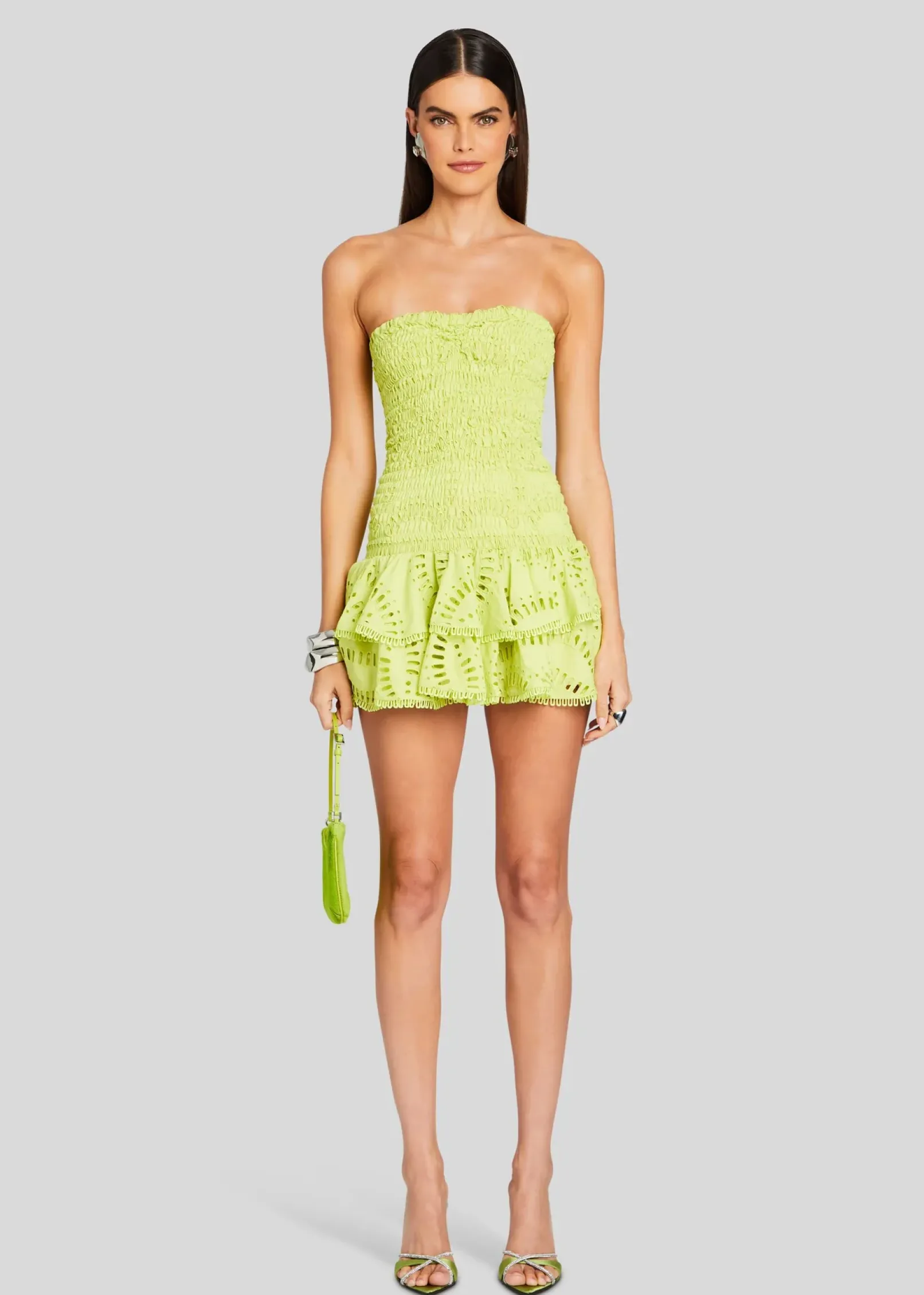 Fashion Megan Short Dress Tropical Hues