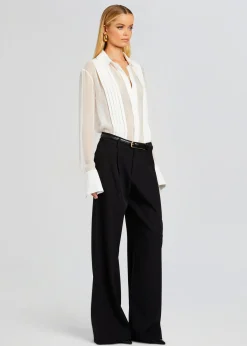 Cheap Meghan Panelled Silk Blouse Night Out
