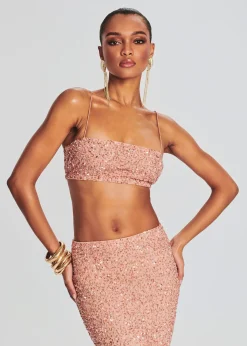 Discount Mera Sequin Top Guest Of