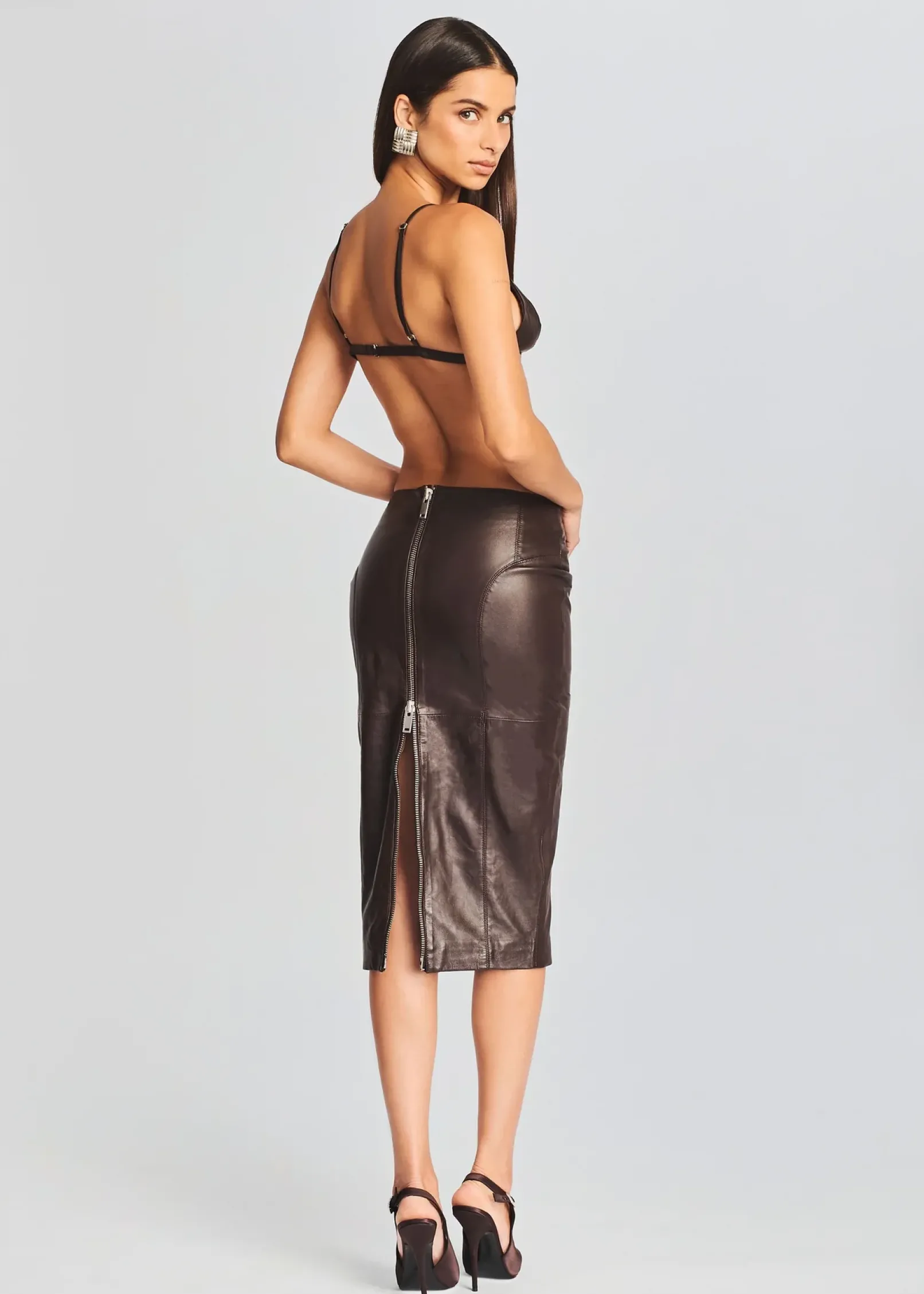 Best Sale Mercy Leather Skirt Men Neutral Moments
