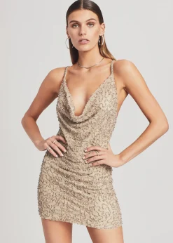 Hot Mich Pearl Embellished Sequin Dress The Destination Bride