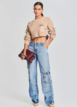 Hot Mid Cropped Devin Sweater Tops
