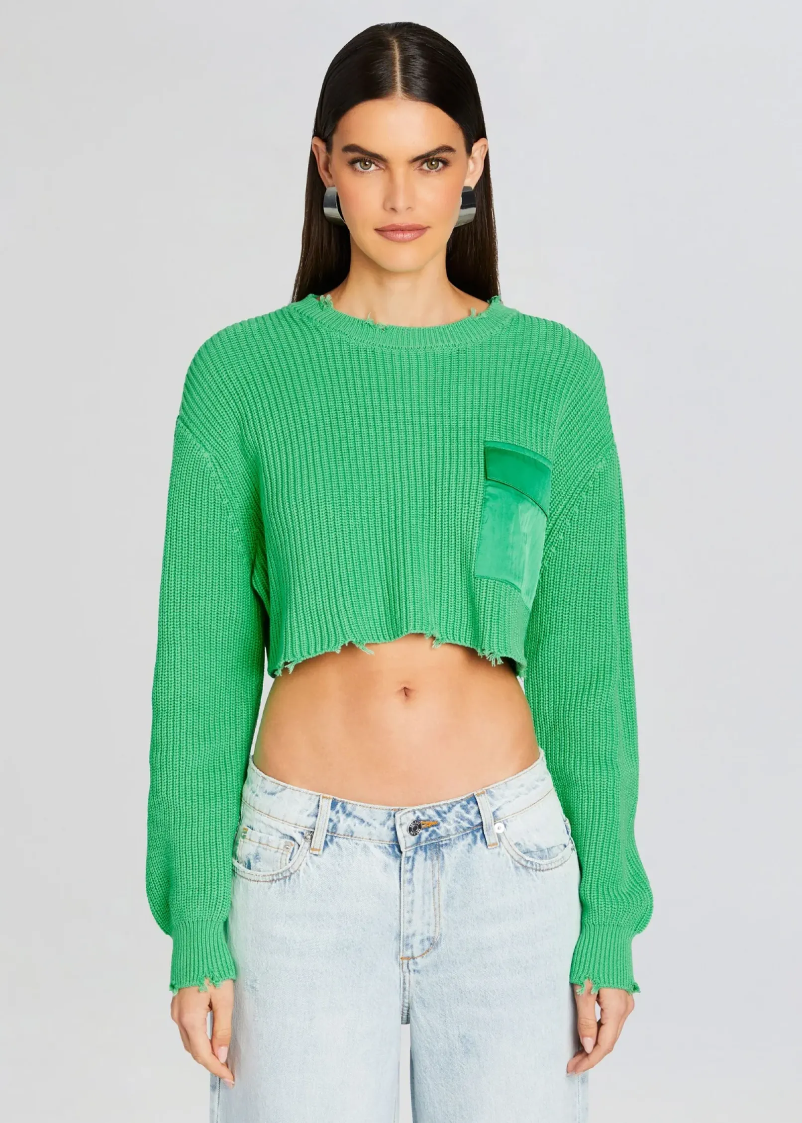 Online Mid Cropped Devin Sweater Spring Knits