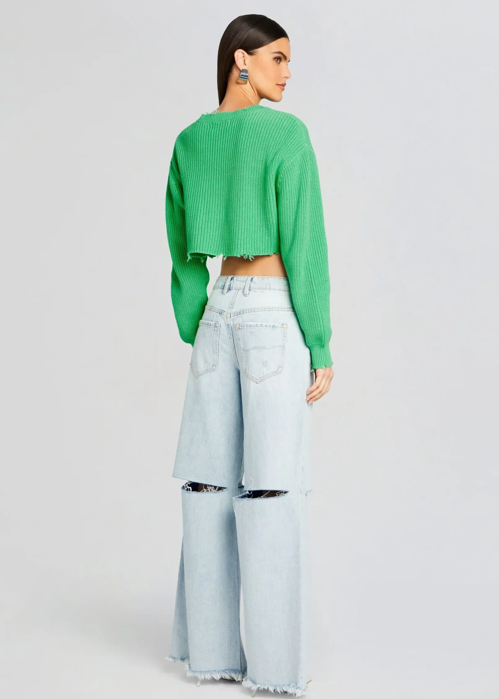 Online Mid Cropped Devin Sweater Spring Knits