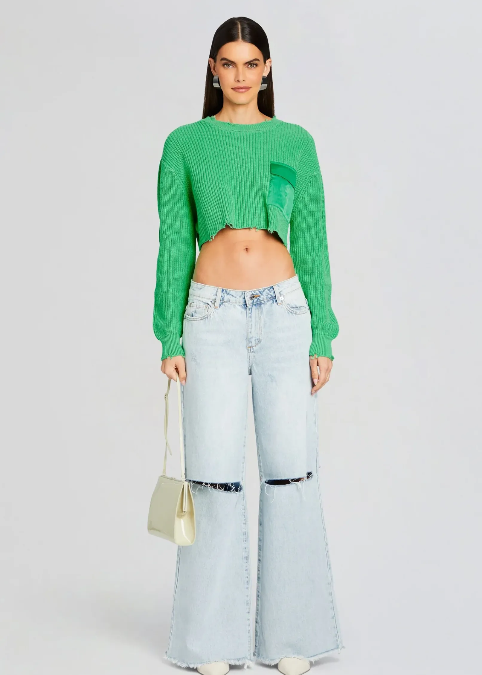 Online Mid Cropped Devin Sweater Spring Knits