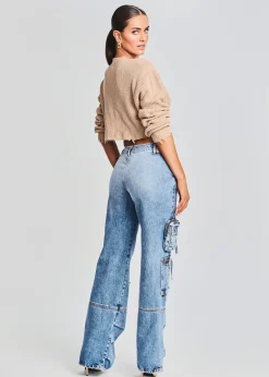 Best Mid Cropped Devin Sweater Men Neutral Moments