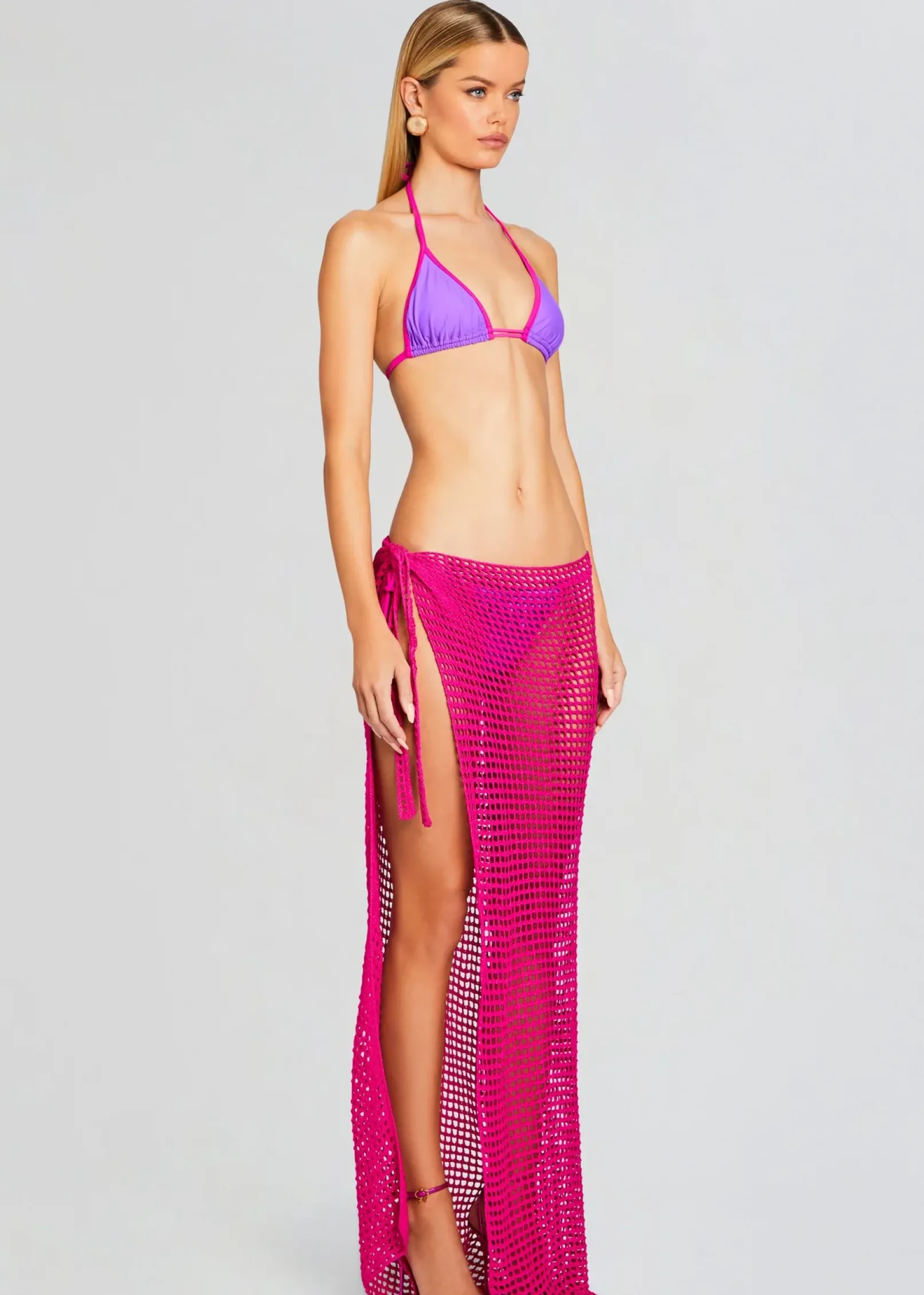 Cheap Midi Net Sarong Swim
