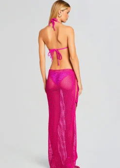 Cheap Midi Net Sarong Swim