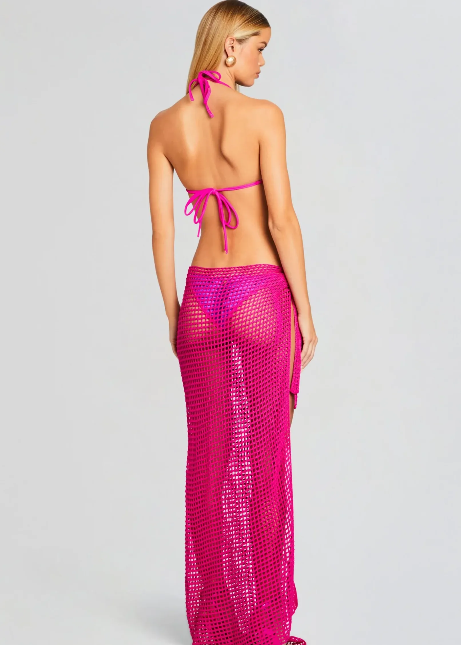 Cheap Midi Net Sarong Swim