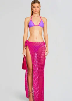 Cheap Midi Net Sarong Swim