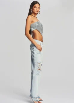 Cheap Milos Embellished Chainmail Top Final Sale