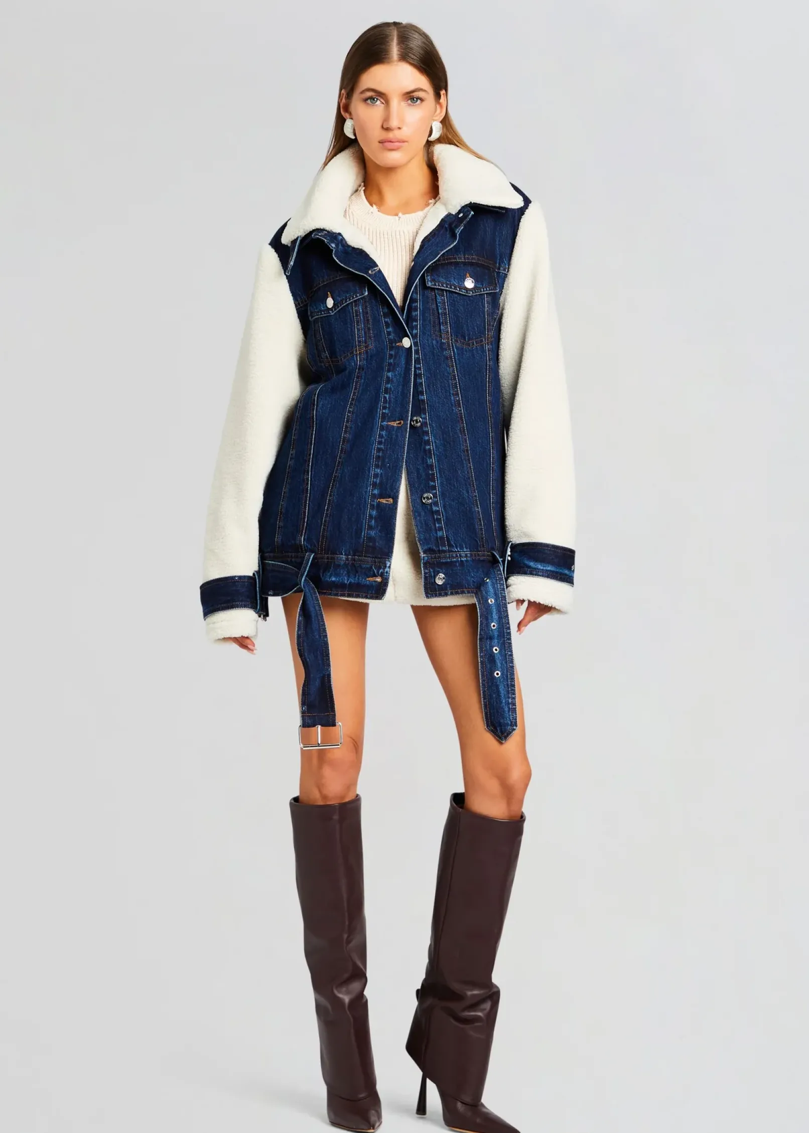 Best Sale Mink Teddy Denim Jacket Jackets