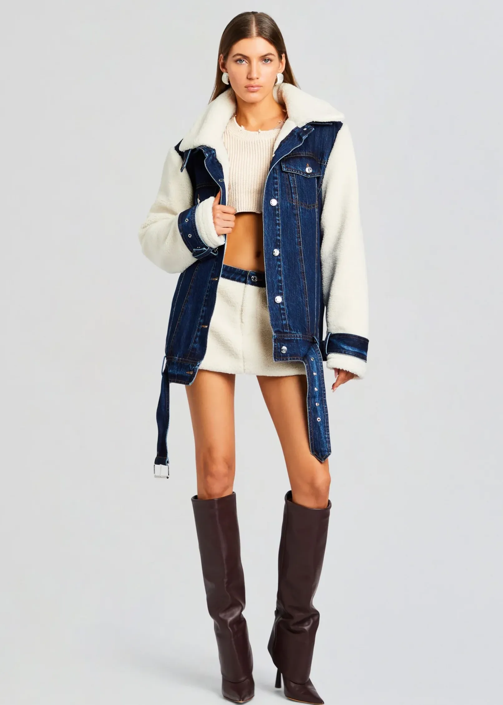 Best Sale Mink Teddy Denim Jacket Jackets