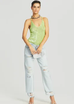 Flash Sale Molly Sequin Crochet Top Final Sale