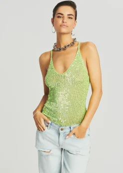 Flash Sale Molly Sequin Crochet Top Final Sale