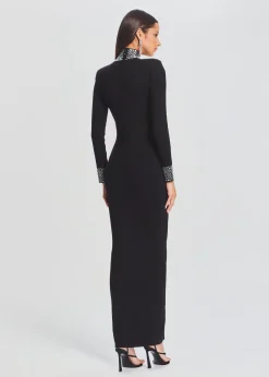 Shop Monroe Embellished Knit Dress Gowns