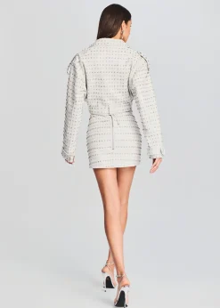Clearance Mora Embellished Leather Jacket Outerwear