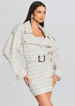 Store Mora Embellished Leather Jacket Exclusively Ours
