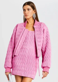 Online Morgana Embellished Leather Jacket Night Out