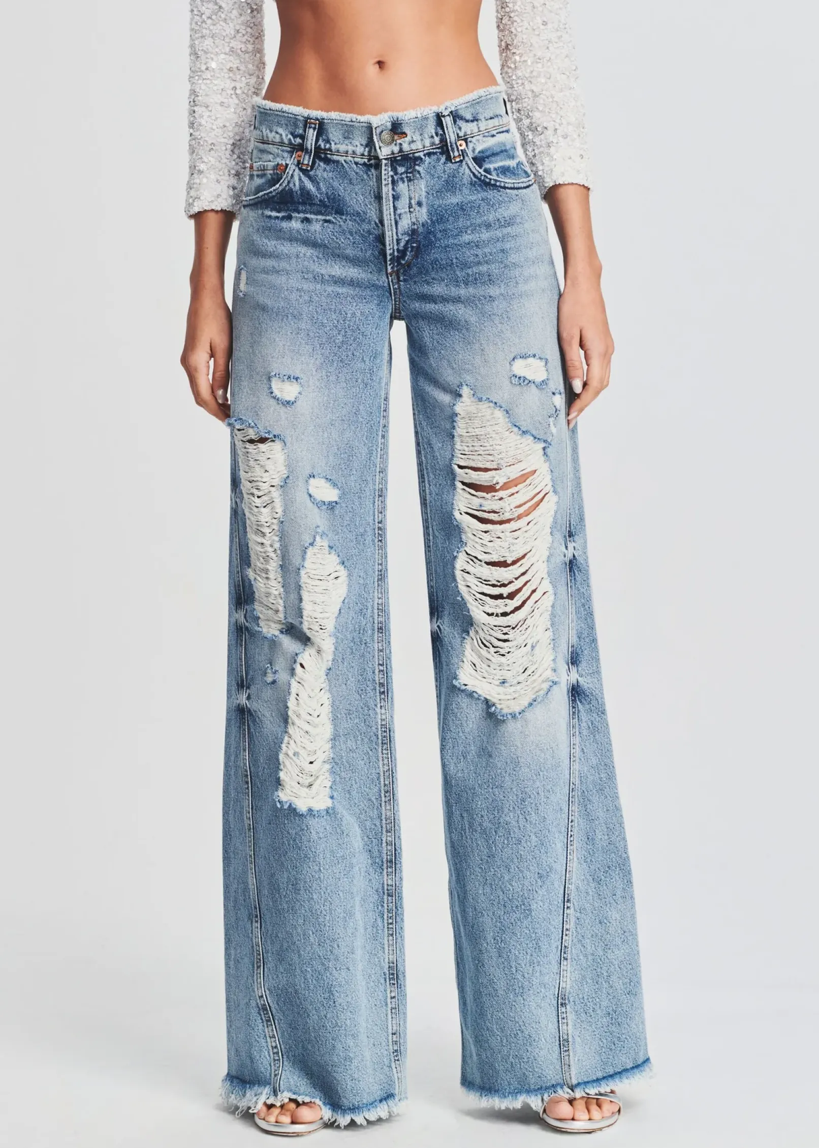 Discount Mountain Wide Leg Jean Denim