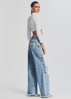 Online Mountain Wide Leg Jean Bottoms