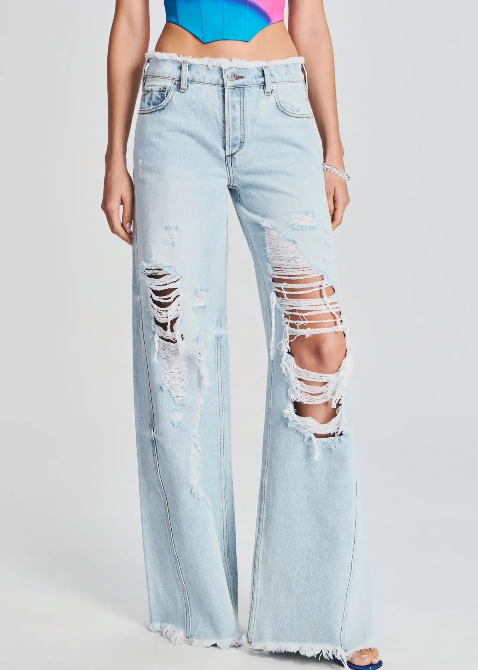 Sale Mountain Wide Leg Jean Denim