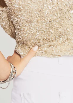 Discount Myles Sequin Top Honeymoon Looks
