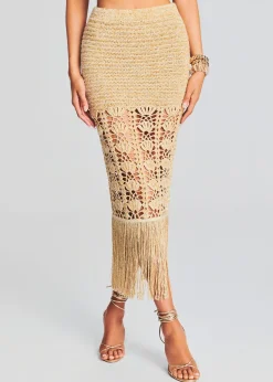 Store Naida Crochet Skirt Bottoms