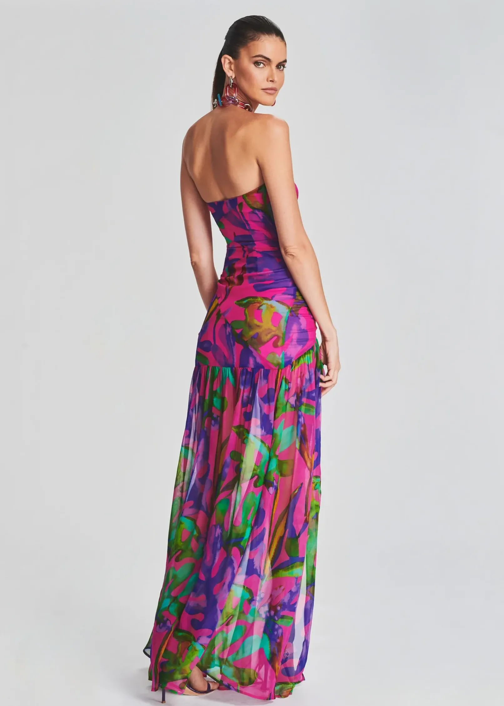 Discount Nicole Silk Chiffon Dress Best Sellers