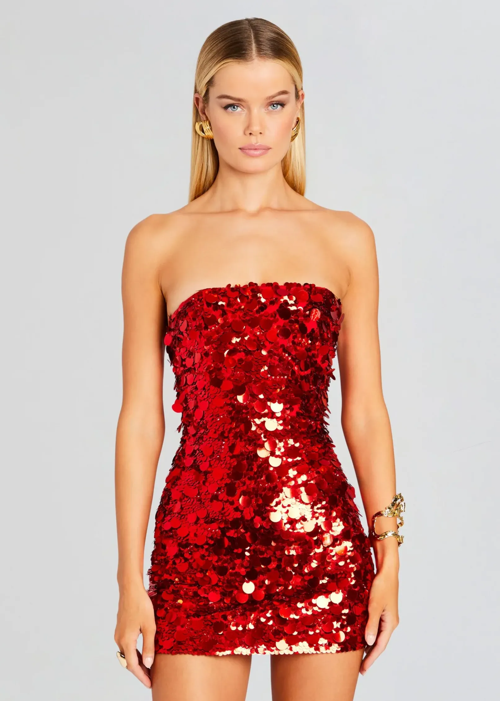 Cheap Nolia Sequin Embellished Dress Subtle Shimmer