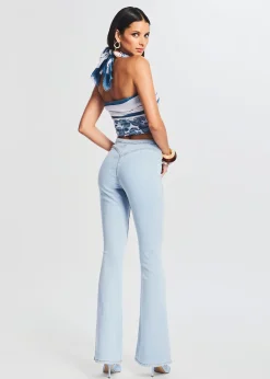Online Nora Mid Rise Flare Jean Bottoms