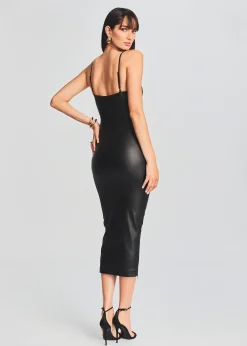 Fashion Norrie Coated Denim Dress Dresses