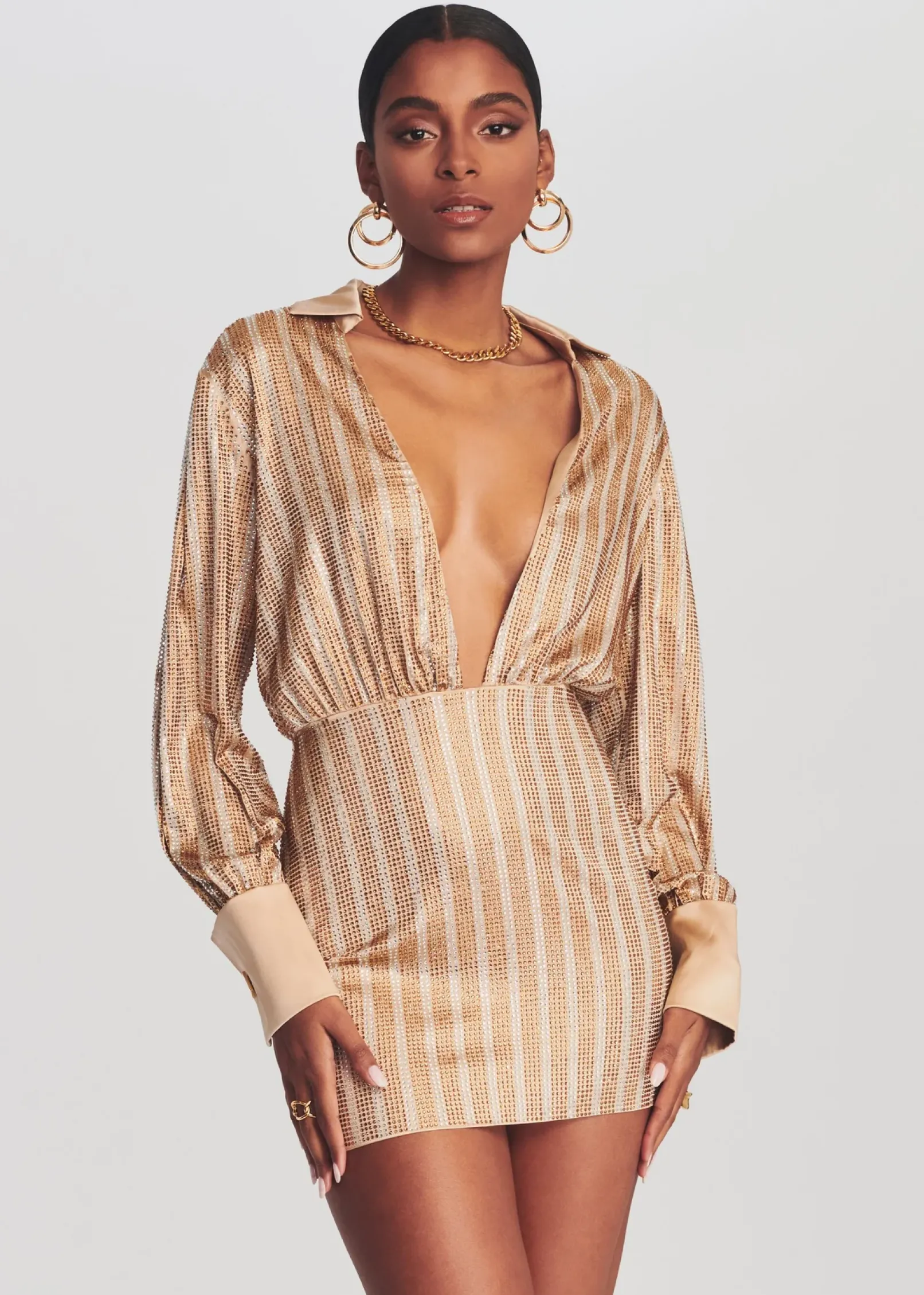 Hot Oliver Embellished Silk Dress Final Sale