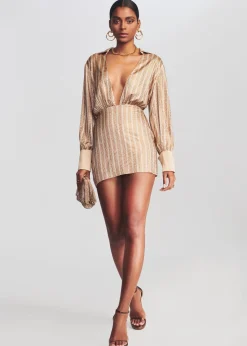 Cheap Oliver Embellished Silk Dress RETROFÊTE