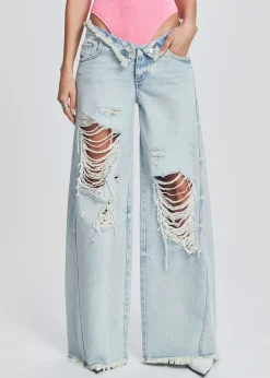 Fashion Ollie Wide Leg Jean Bottoms