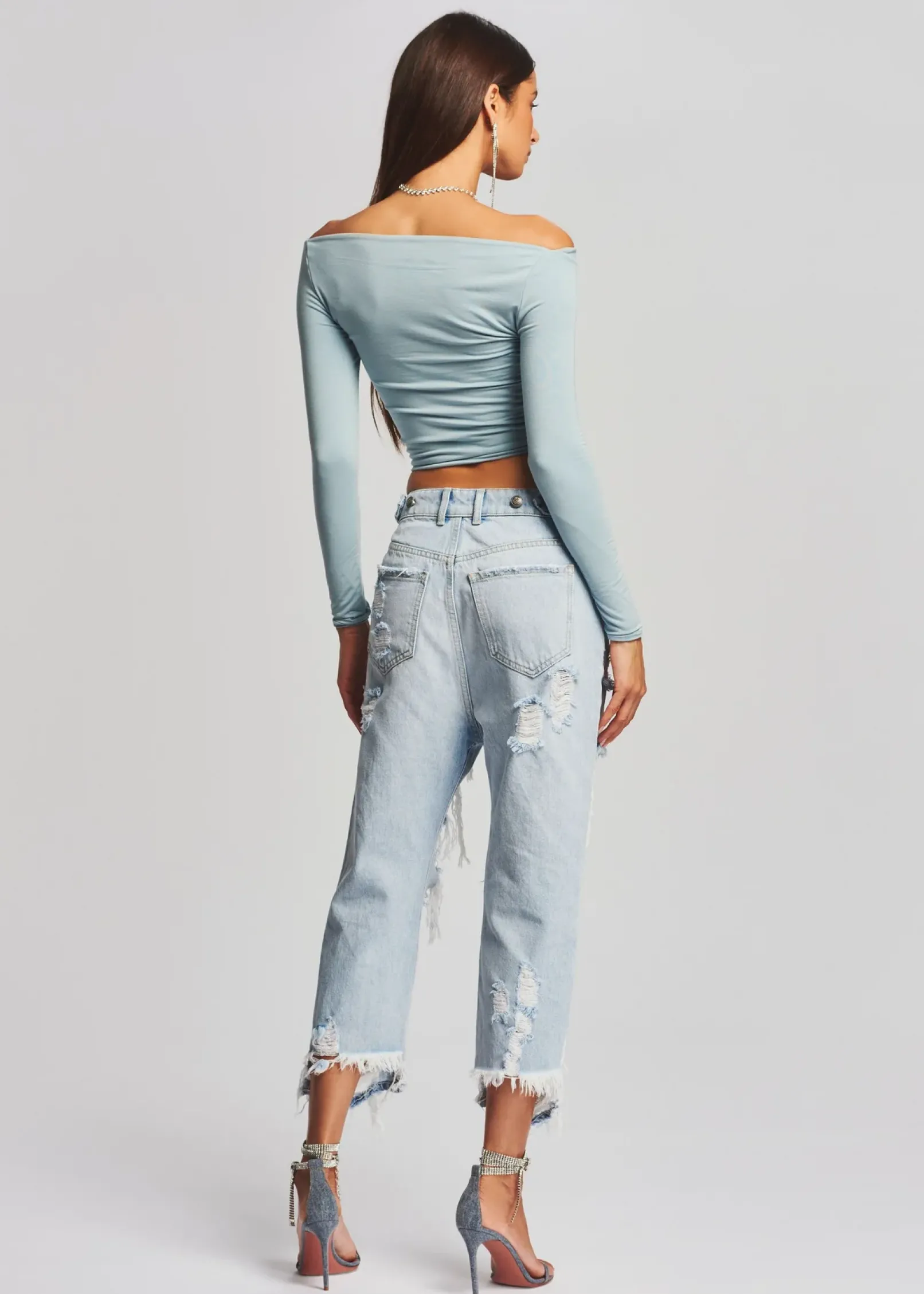 Fashion Omar Drop Boyfriend Jean Bottoms
