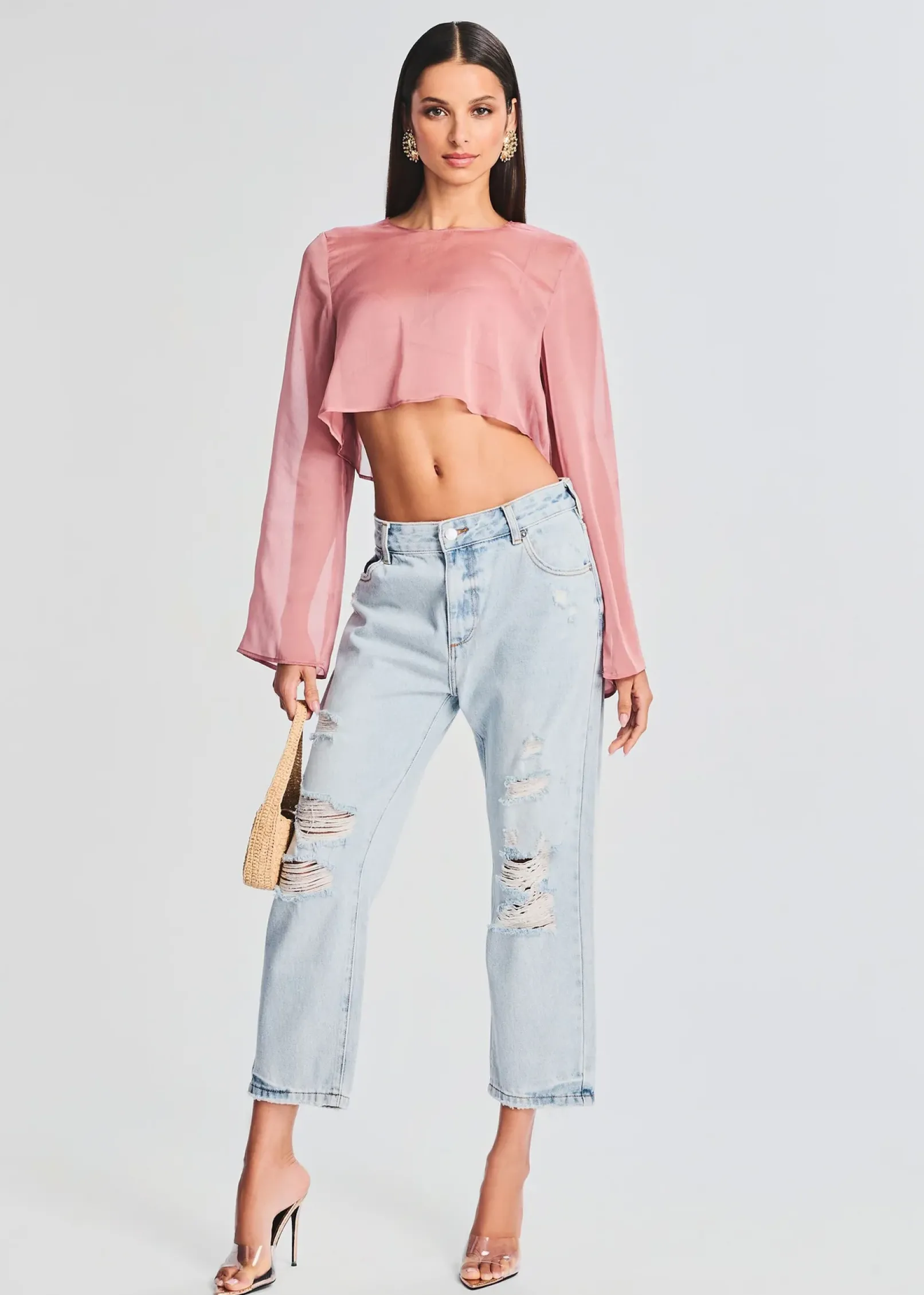Store Omar Drop Boyfriend Jean Bottoms