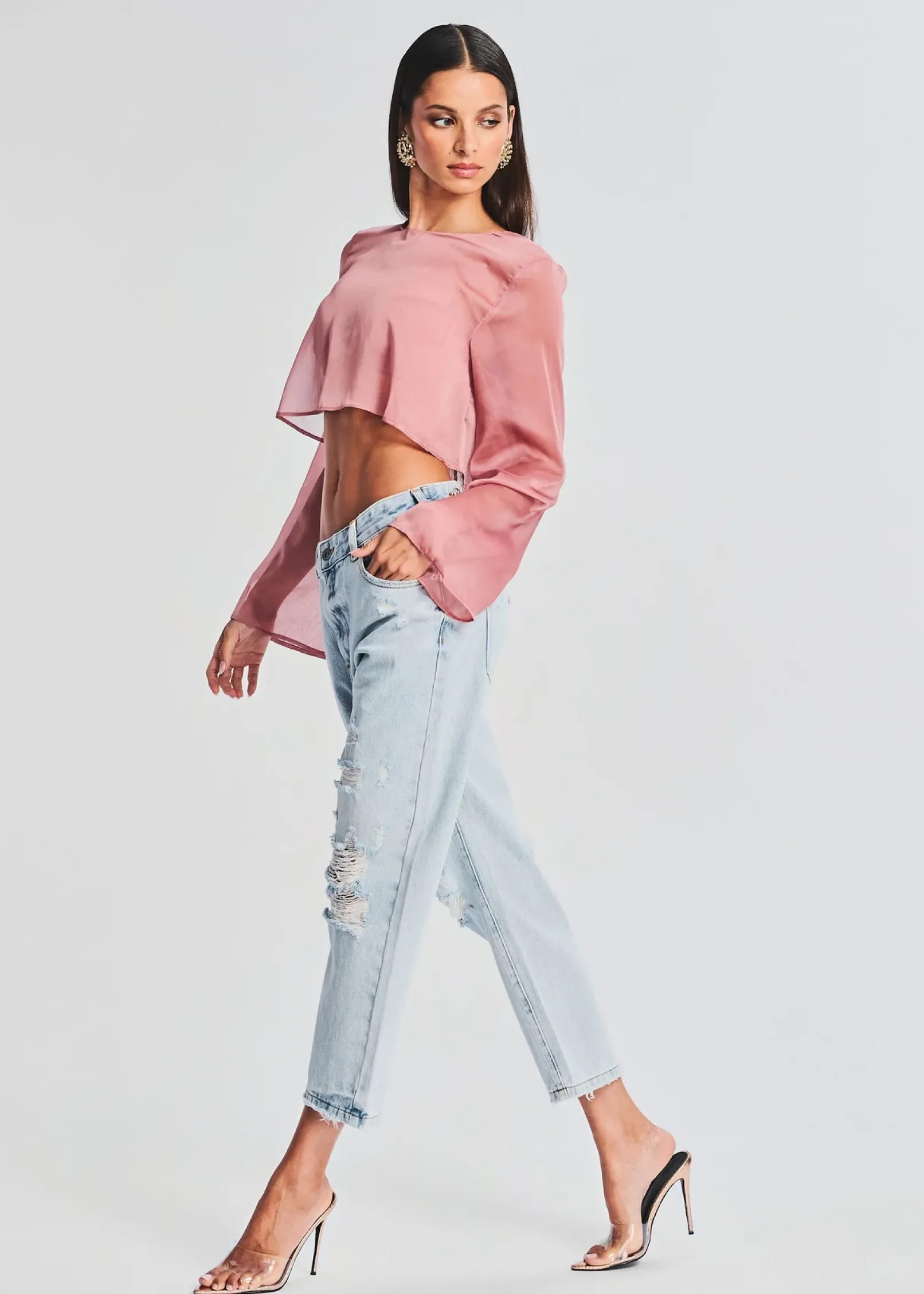 Store Omar Drop Boyfriend Jean Bottoms
