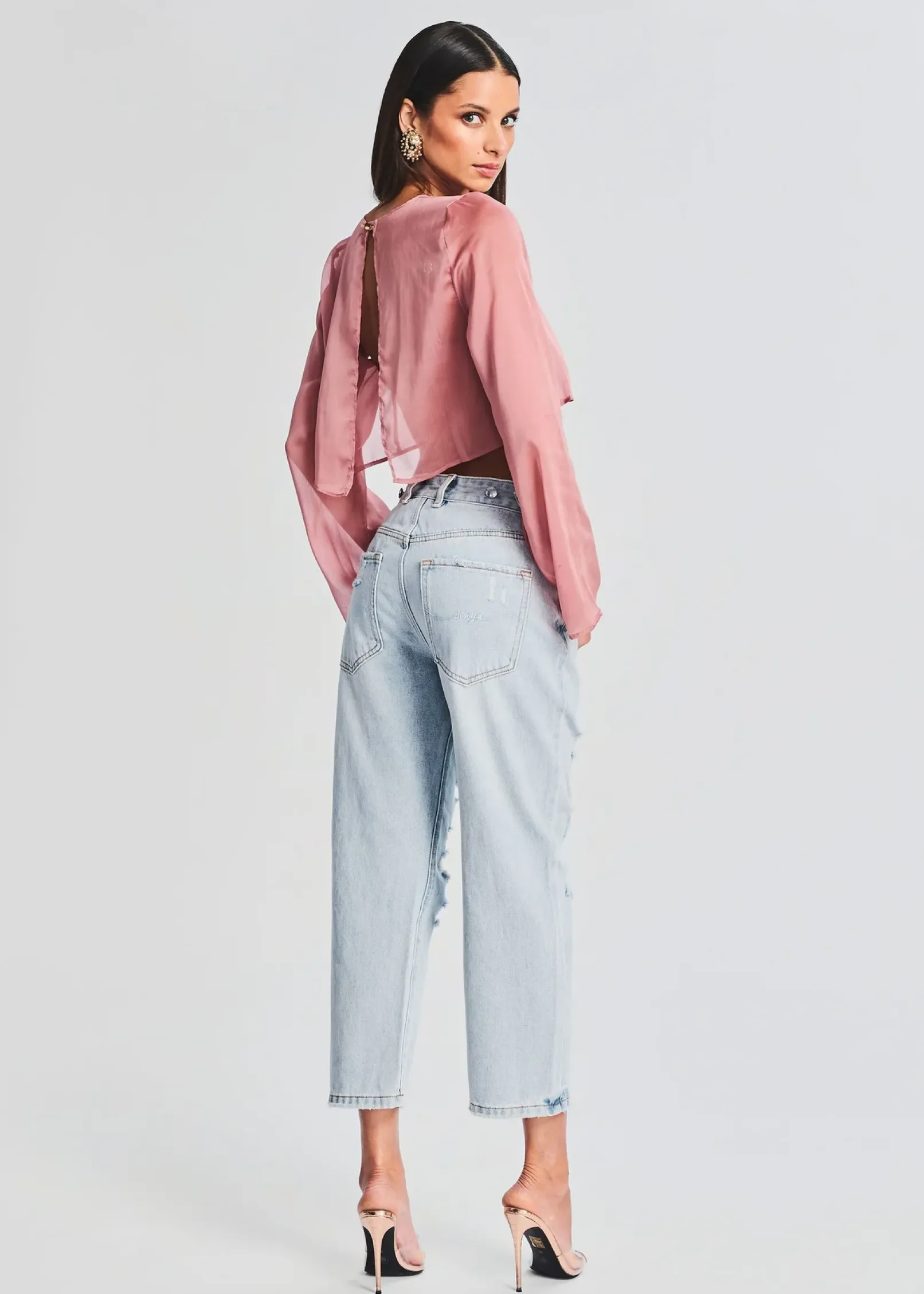 Store Omar Drop Boyfriend Jean Bottoms
